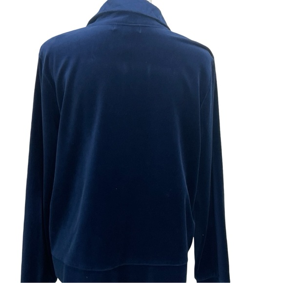 Lauren Ralph Lauren Blue Velour Jacket & Pants Size XL - Picture 4 of 12
